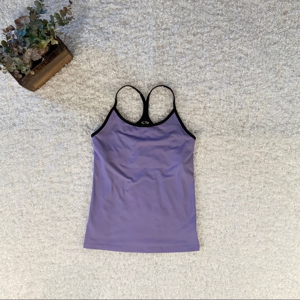 Women’s Sm Champion Purple Tan wit built-in bra